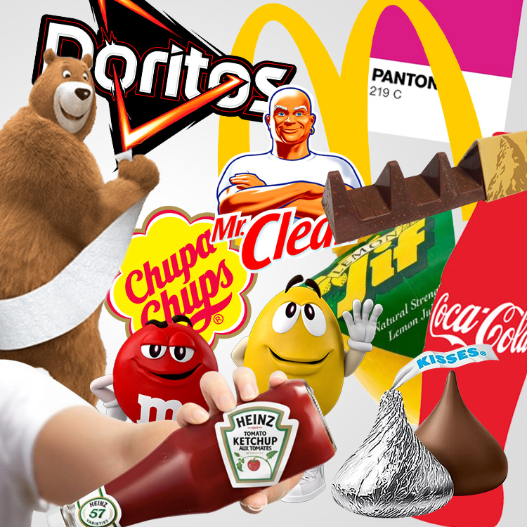 Distinctive Brand Asset Research Collage of logos